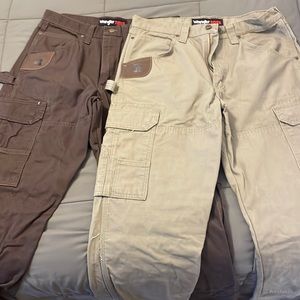 Lot of 2 Mens Wrangler Riggs Workwear Pants